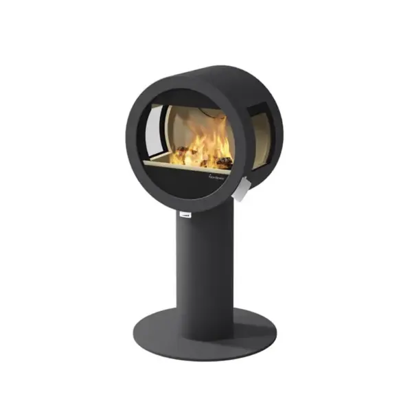 Nordpeis Me Pedestal med sideglass Peisovn image