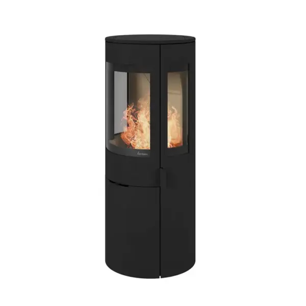 Nordpeis Origo med sidesglass Peisovn lifestyle image